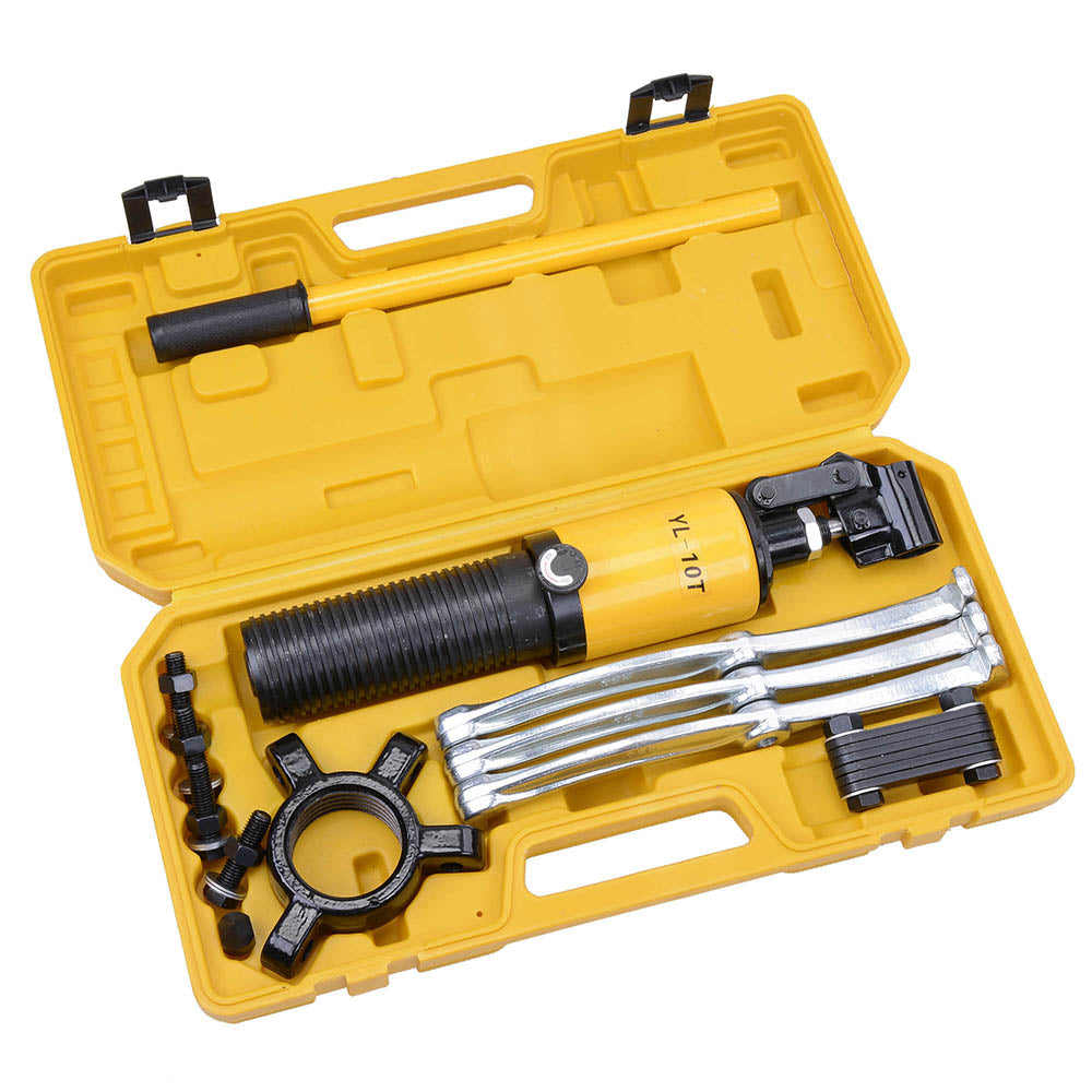 Yescom 3in1 Hydraulic Gear 3 Jaws Puller Set 10-ton w/ Case