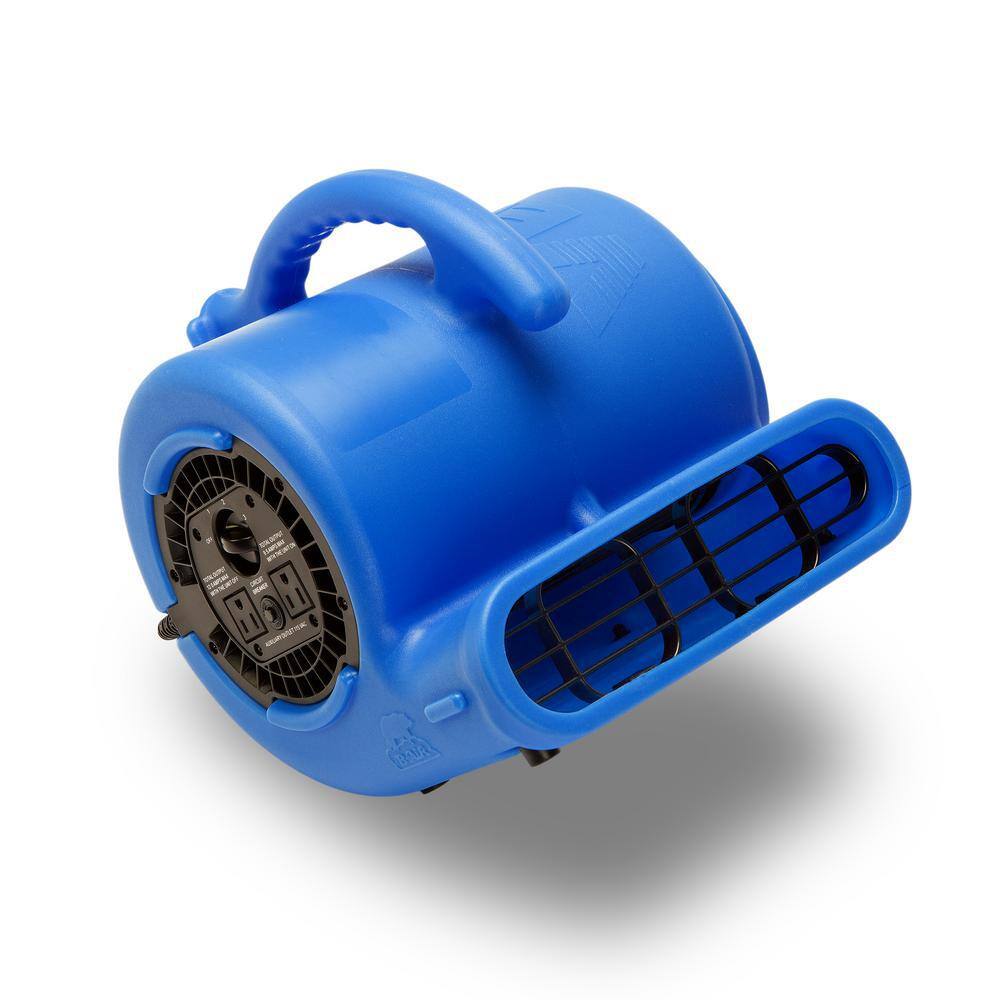 B-Air 14 HP Air Mover Blower Fan for Water Damage Restoration Carpet Dryer Floor Home and Plumbing Use in Blue BA-VP-25-BL