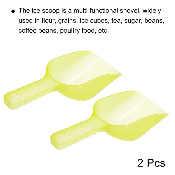 2Pcs Ice Scoop Plastic 5.9x3.3x2.4