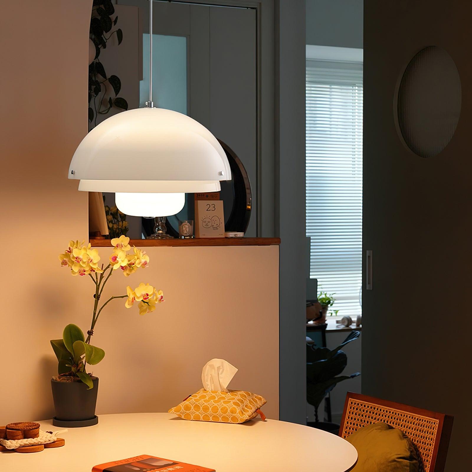 Milk White Layer Pendant Lamp