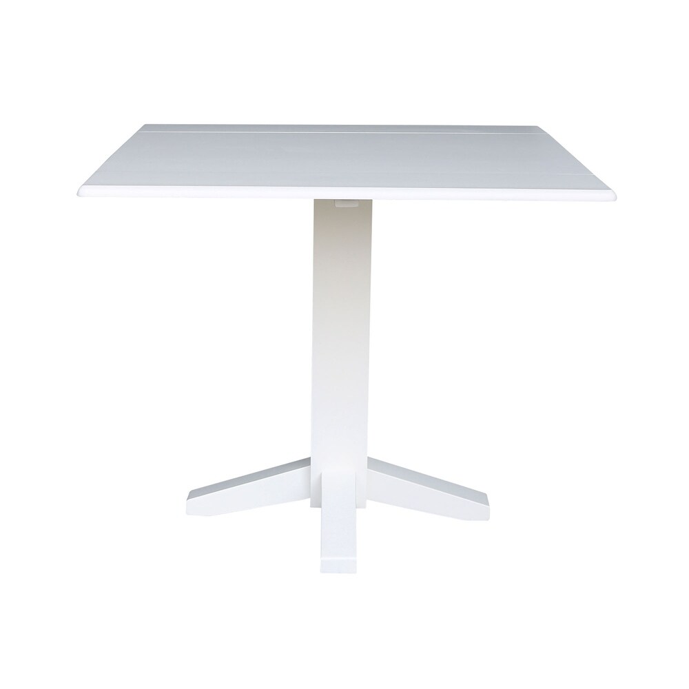 Square Dual Drop Leaf Dining Table