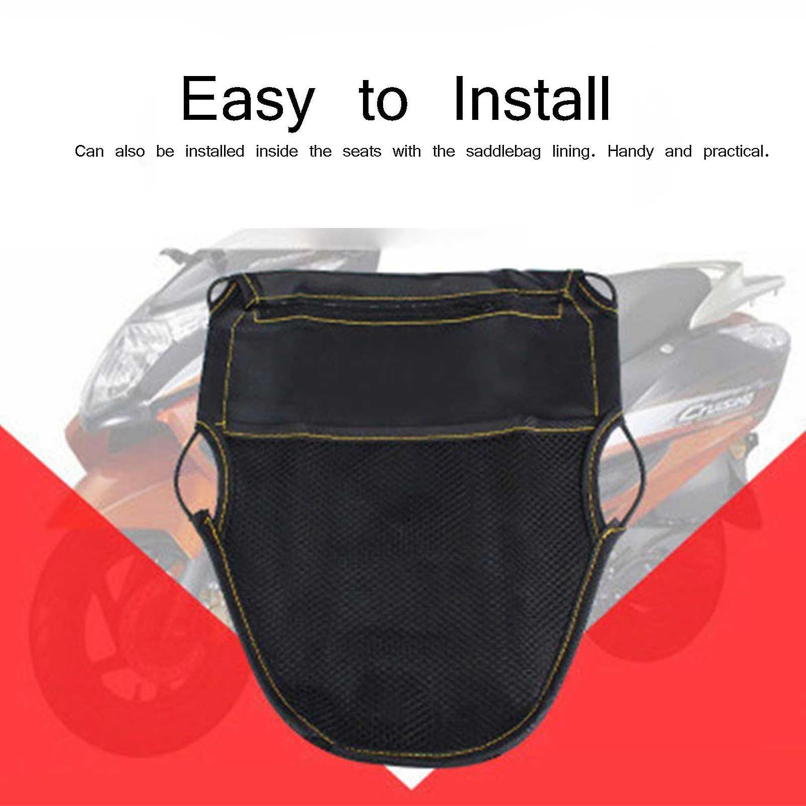 Cycle Scooter Seat Bag Pu Scooter Under Seat Stora Pouch Bag Dual Pockets Izer For Ets S