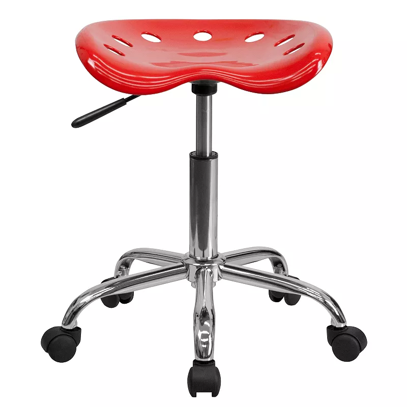 Flash Furniture Taylor Vibrant Red Tractor Seat Stool