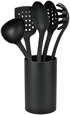 Hamilton Beach Kitchen 6 Pieces Soft Touch Handle Cooking Utensil Set, Black