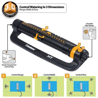 Melnor 4500 sq. ft. Turbo Oscillating Sprinkler with Flow Control XT4200