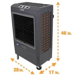 Hessaire Reconditioned 5300 CFM 3-Speed Portable Evaporative Cooler (Swamp Cooler) for 1600 sq. ft. MC61V-RFB