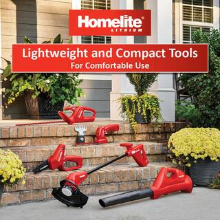 Homelite 12V Lithium 18 in. Cordless Hedge Trimmer with Internal 2.5 Ah Battery and Charger HOMHT20