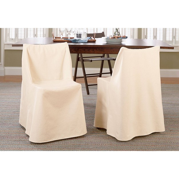 Duck Fold Chair Slipcover Natural Sure Fit