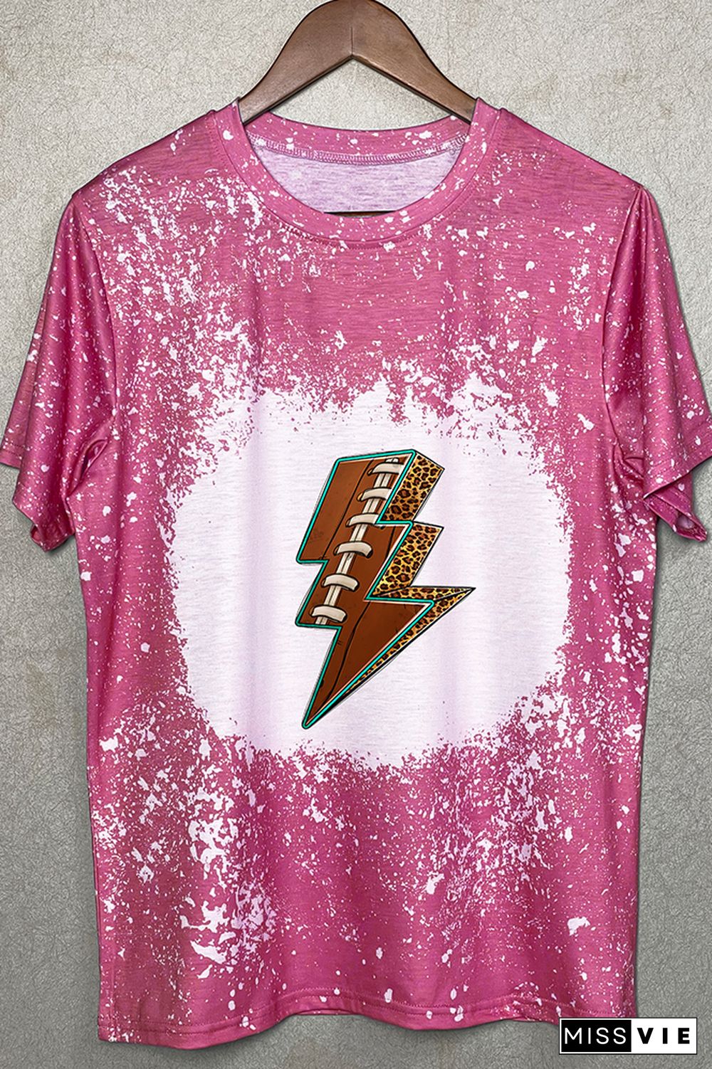 American Football Lightning Bolt Graphic Tee Wholesale