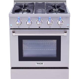 Thor Kitchen 30 in. 4.2 cu. ft. Gas Range in Stainless Steel HRG3080U