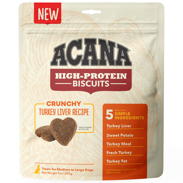 ACANA Crunchy Biscuits High-Protein Turkey Liver Recipe Dog Treats andndash; Pet Empire and Supplies