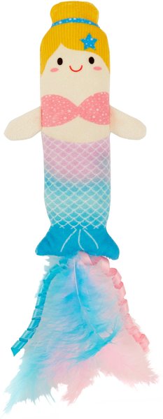 Frisco Mythical Mates Mermaid Plush Kicker Cat Toy with Catnip