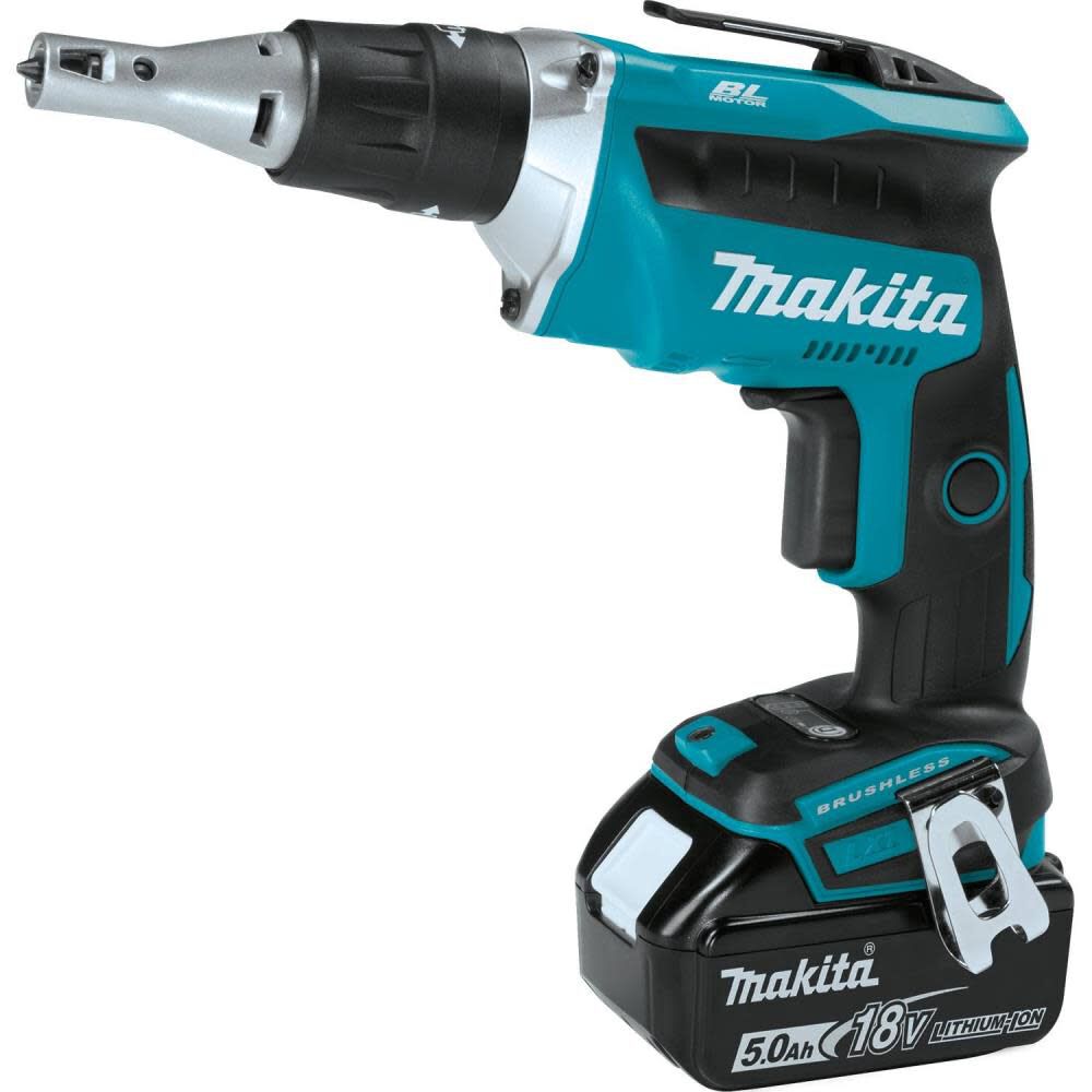 Makita 18V LXT Lithium-Ion Brushless Cordless Drywall Screwdriver Kit (5.0Ah) XSF03T from Makita