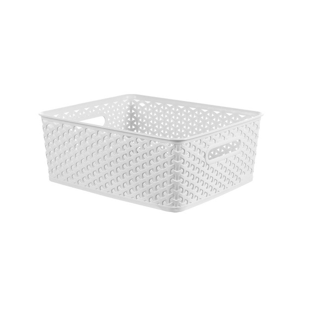 Y weave Medium Decorative Storage Basket