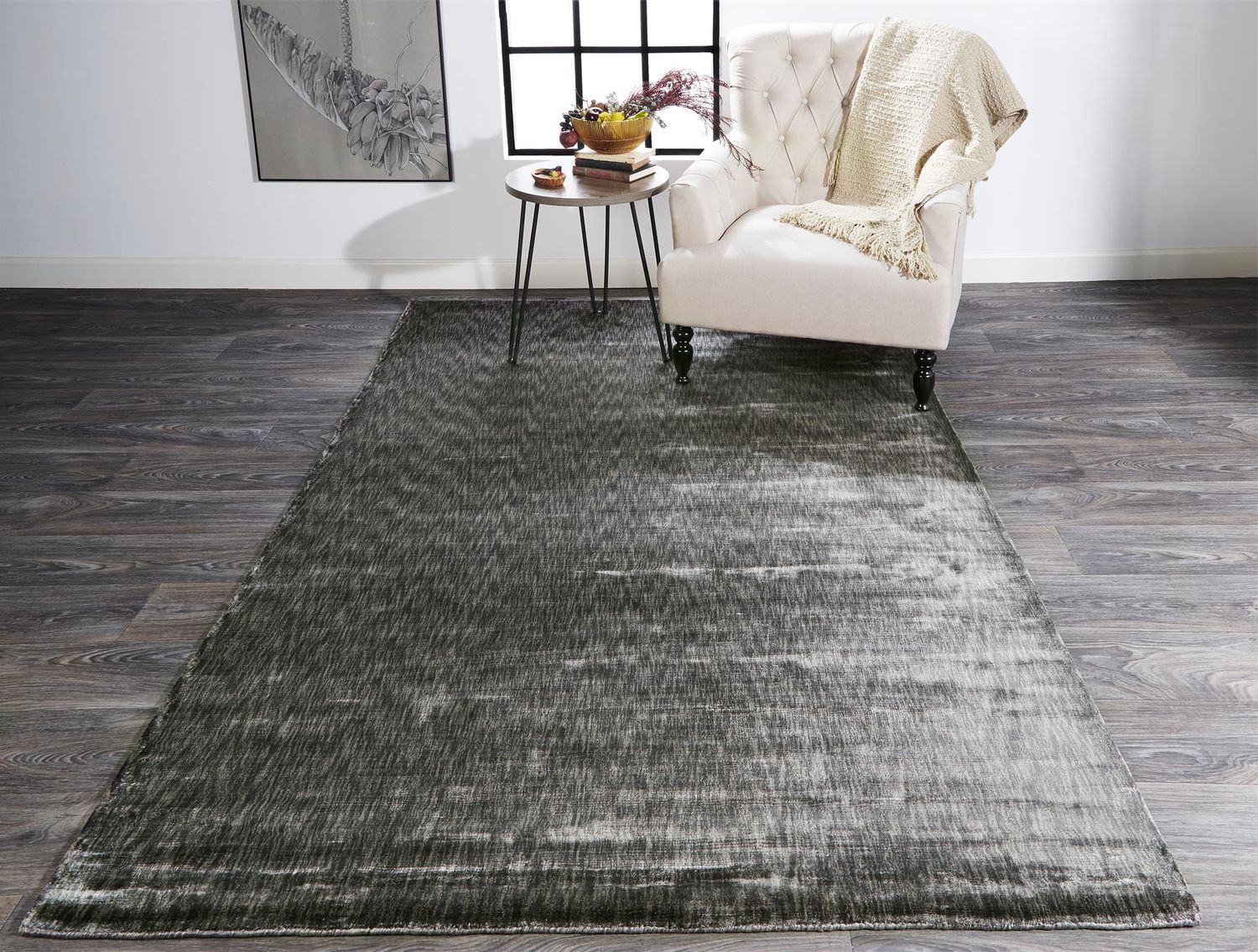 Nantes Silver Gray Rug by BD Fine