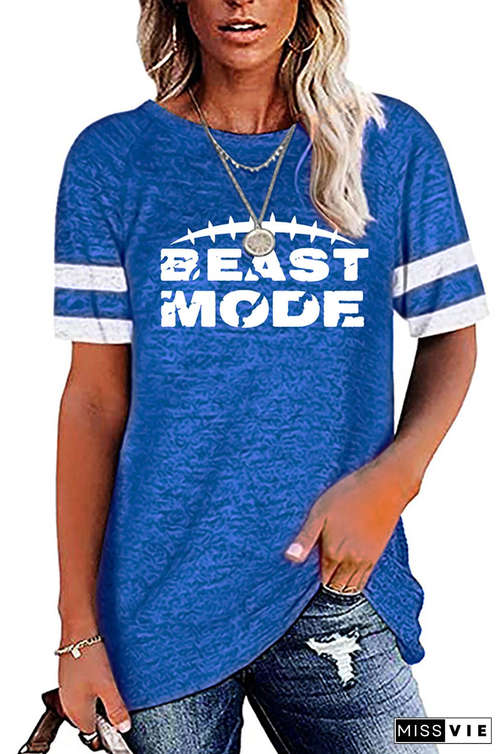 Beast Mode Print Graphic Tee Wholesale