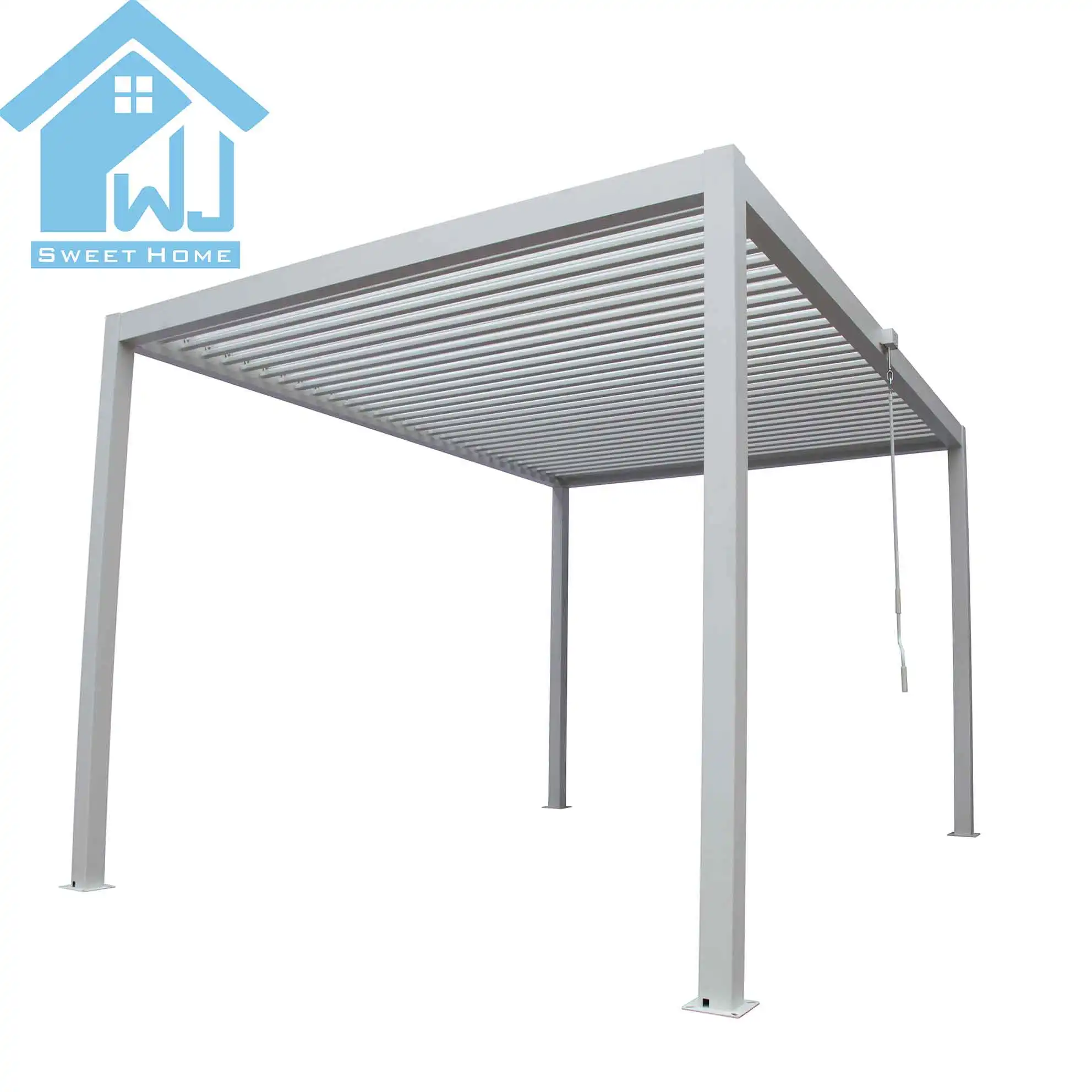 Outdoor Automatic Standard Size 3x3 3x4 4x4 6x3 Meter Waterproof Bioclimatic Aluminium Motorized Pergola Louver Roof