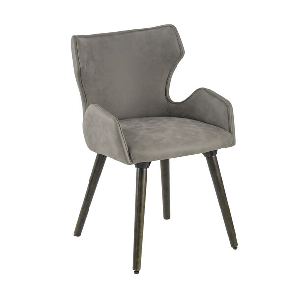 Gray Upholstered Dining Chair - Set of 2