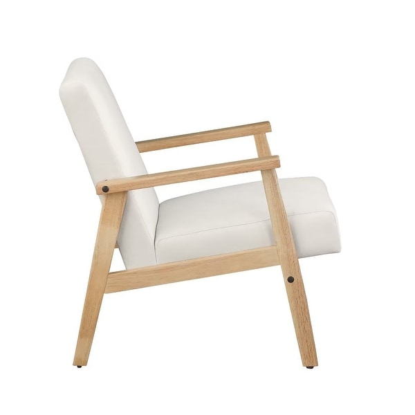 Morden Fort Accent Chair Armchair with Rubber Wood Frame