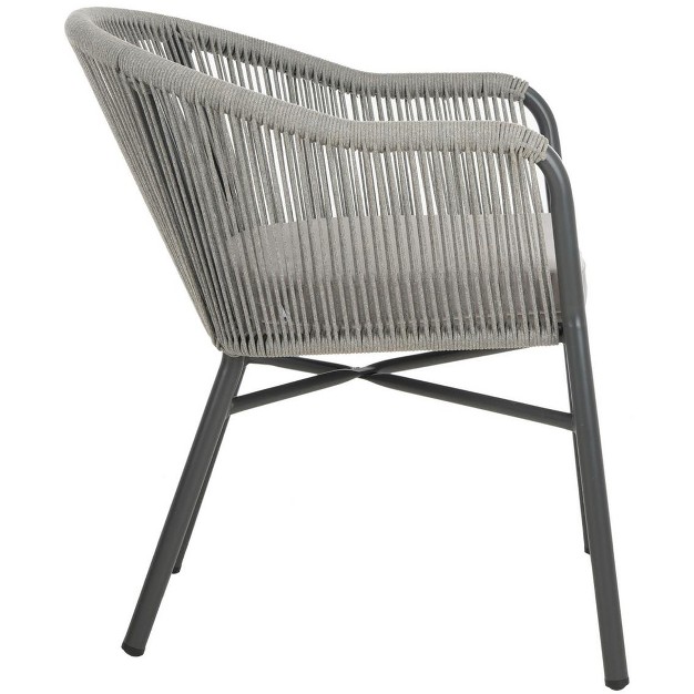 Nicolo Rope Chair set Of 2 Grey Safavieh