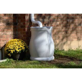 FCMP Outdoor 45 Gal. Catalina Rain Barrel Light Granite RB-CAT-LTGRNT