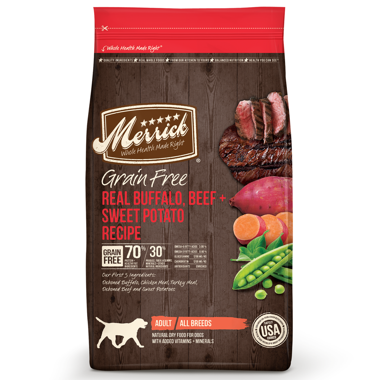 Merrick Grain-Free Real Buffalo + Sweet Potato Recipe Dry Dog Food