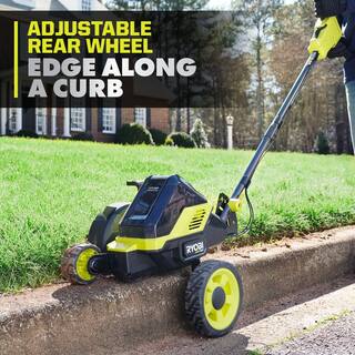 RYOBI 40V HP Brushless 9 in. Cordless Edger with 4.0 Ah Battery and Charger RY40760