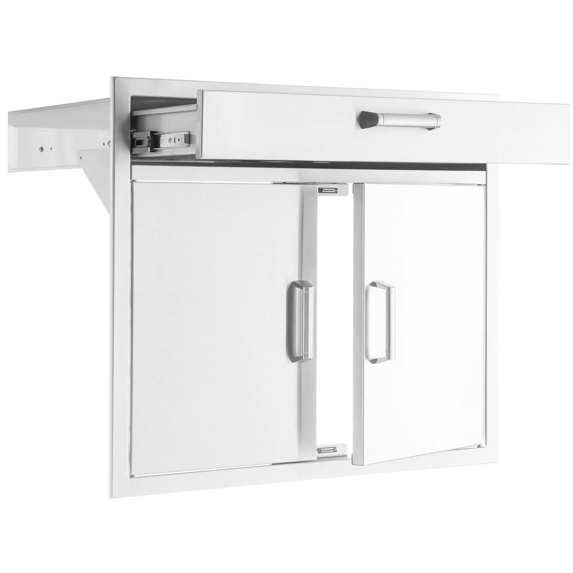 Signature 30-Inch Stainless Steel Double Door and Single Drawer Combo