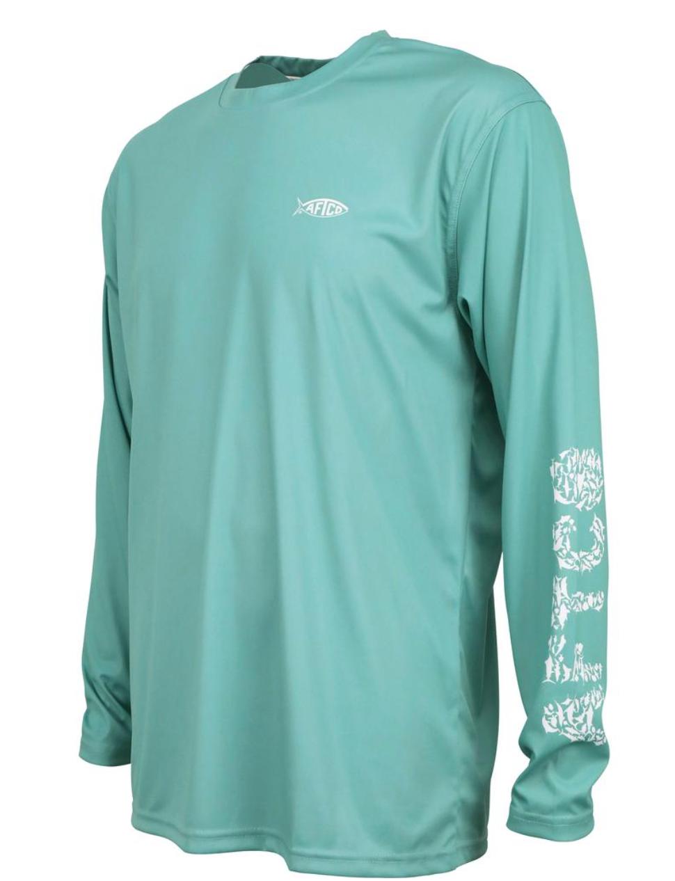 Aftco Jigfish UV Protection LS Fishing Shirt - Agate