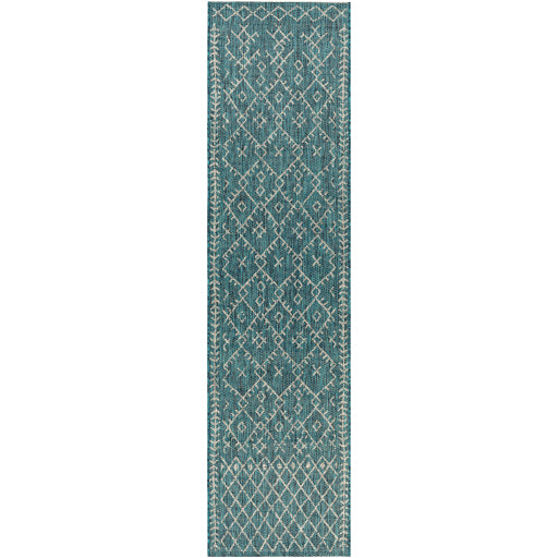 Eagean Modern Indoor/Outdoor Aqua Rug