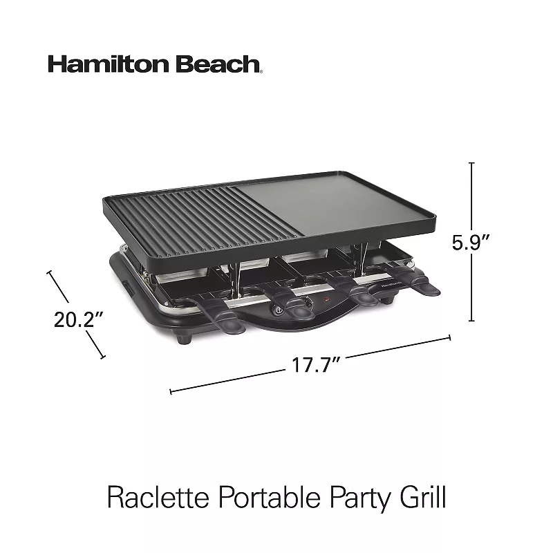 Hamilton Beach Raclette Portable Party Grill