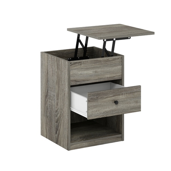 Furinno Jensen Lift Top Nightstand