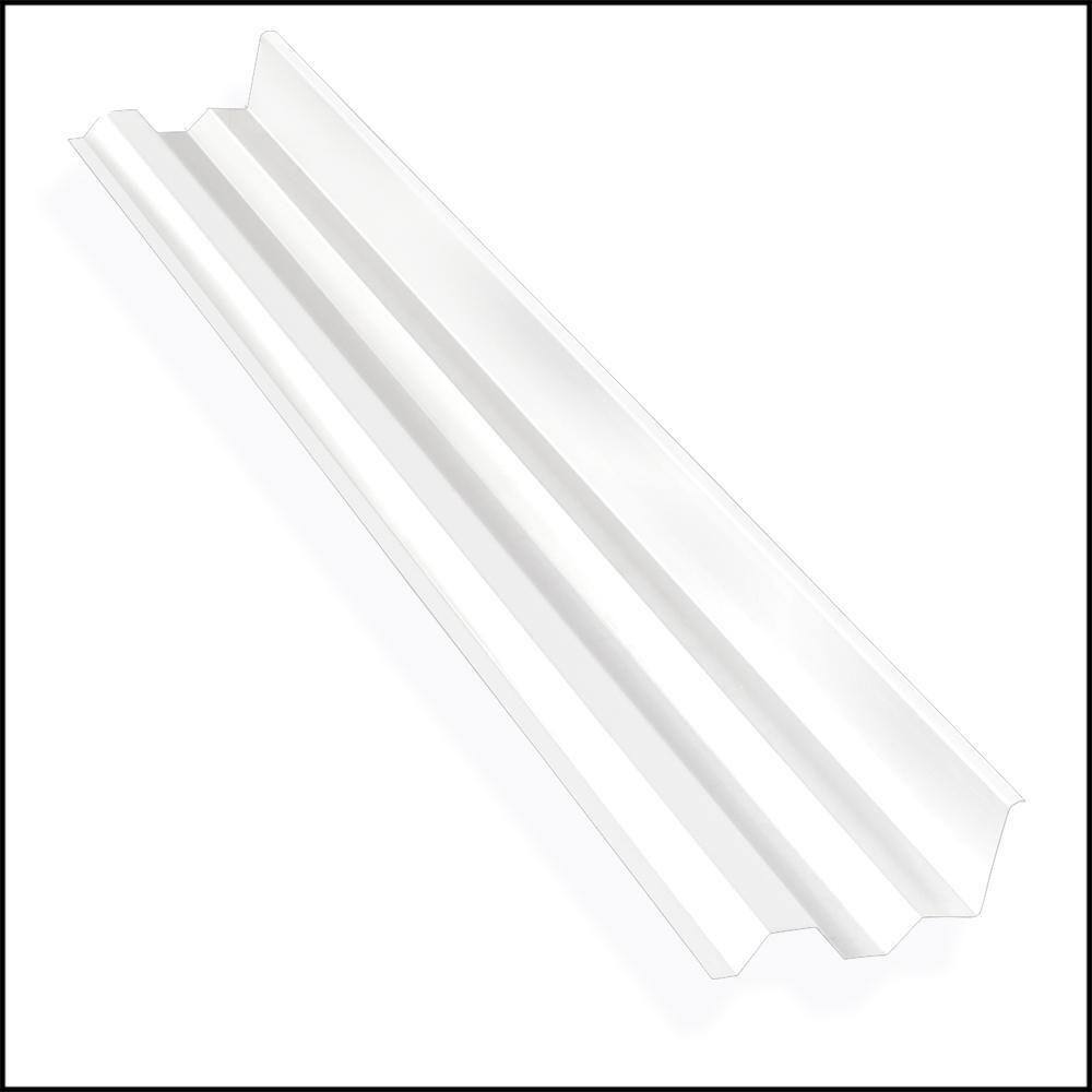 Suntuf 4 ft. Clear Polycarbonate Side Ridge Flashing 108656