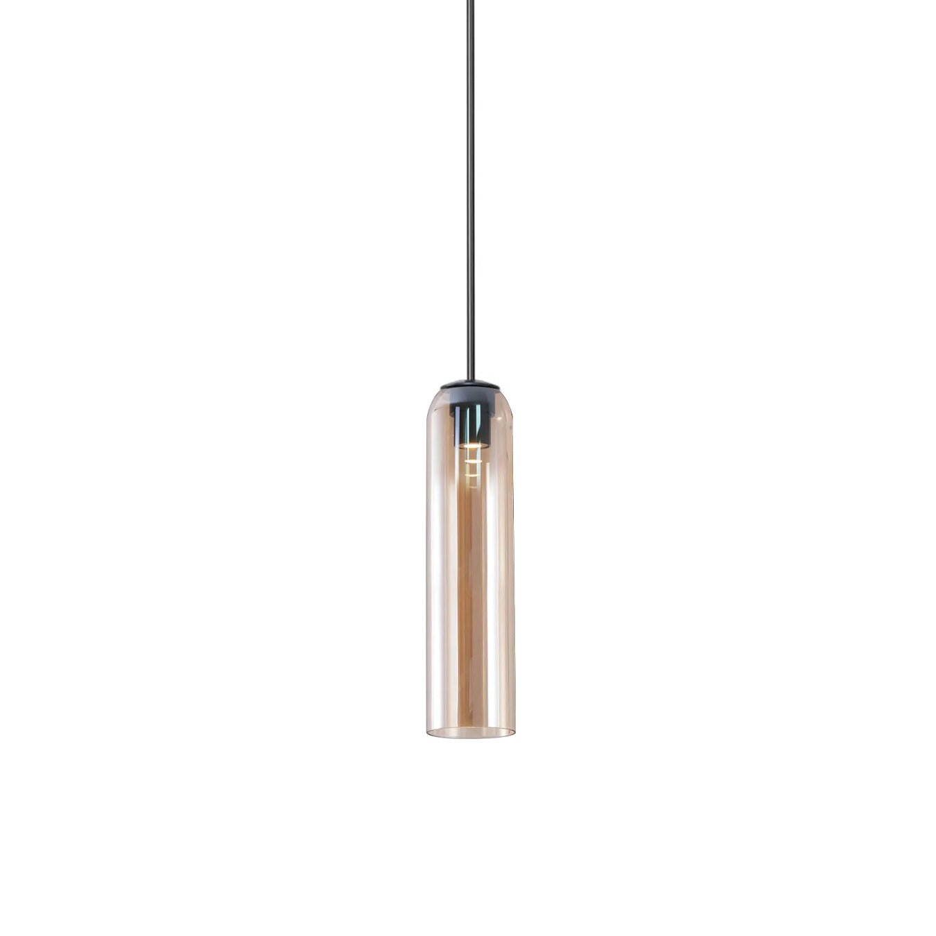 Long Tube Glass Pendant Light