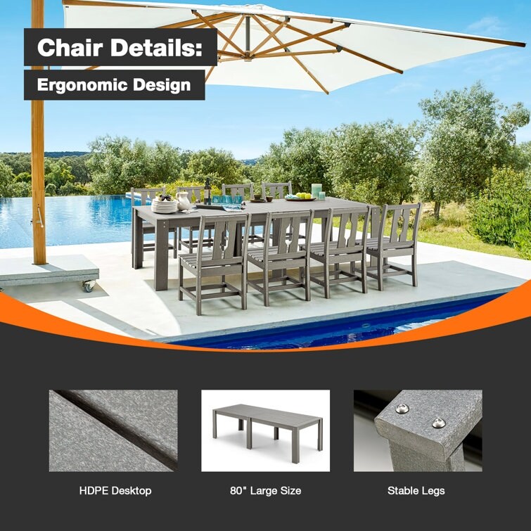 EROMMY Stainless Steel Dining Table