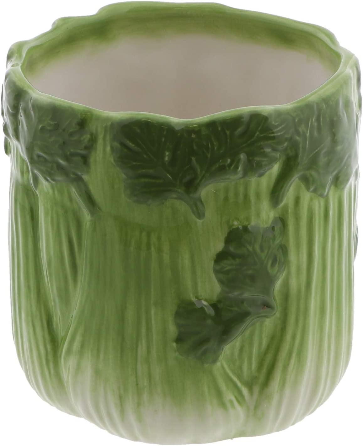 Vegetable Themed Ceramic Serving Bowl Celery Stick Holder - Celery