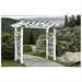 Vita 88" x 32" x 86.5" Fairfield Grande Vinyl Arbor, White, VA84231