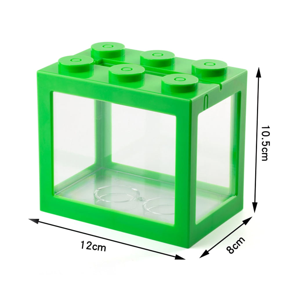 Fish Tanks Row Aquarium Stackable Tanks Feeding Tanks Reptile Row Box Desktop Decoration