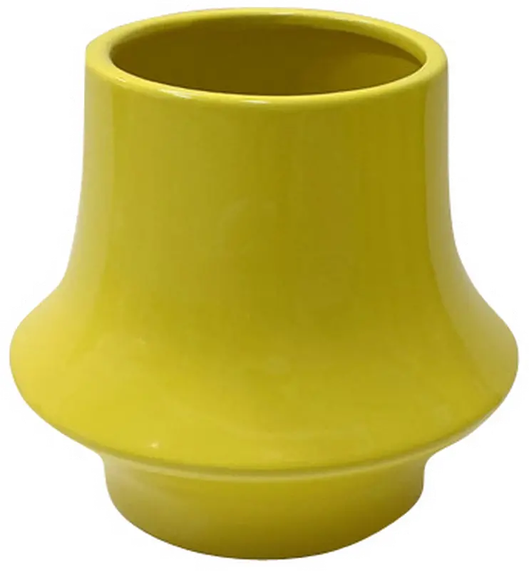 7 Inch Yellow Vase