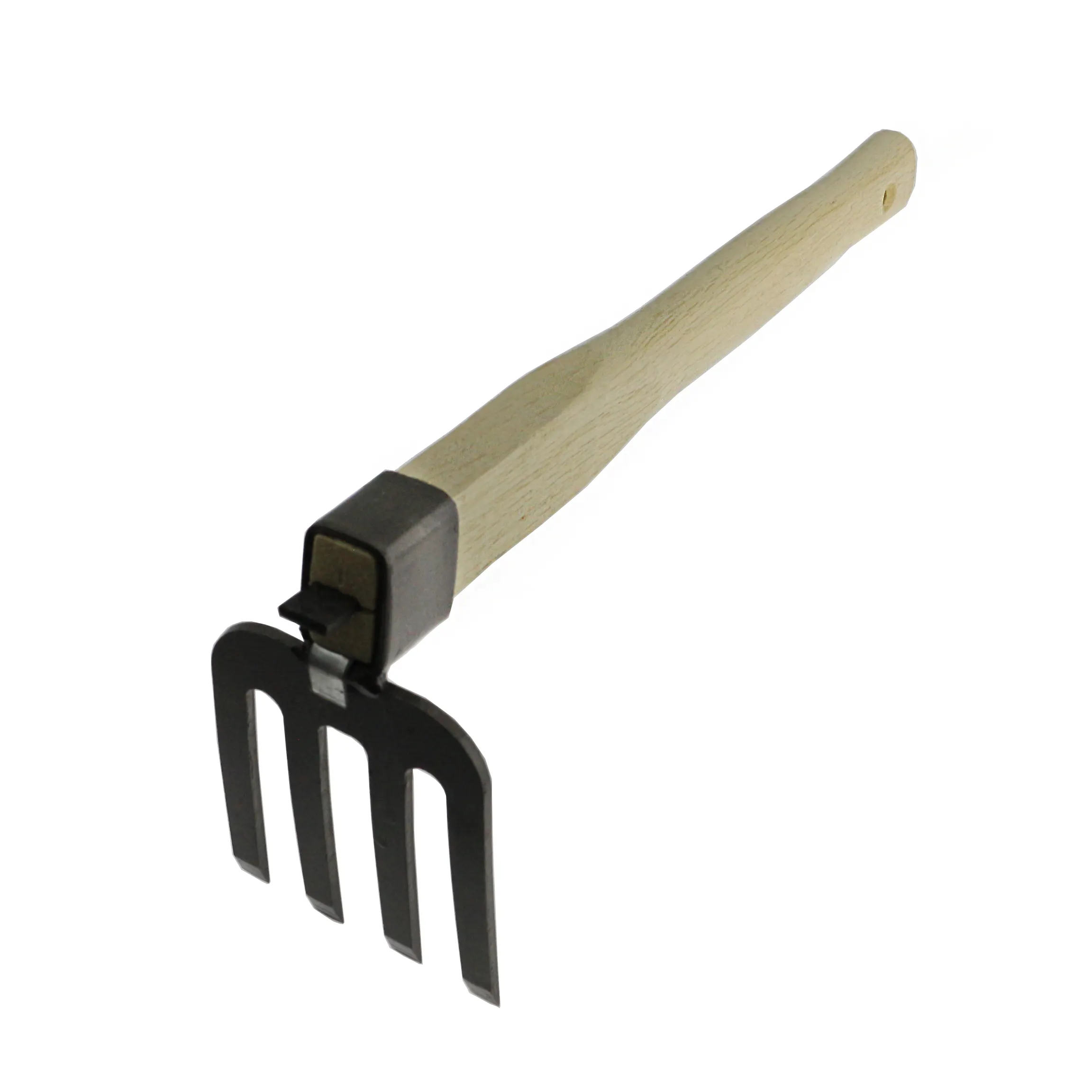 New product Carbon steel wooden handle 3 Prong Garden Farming Rake Heads