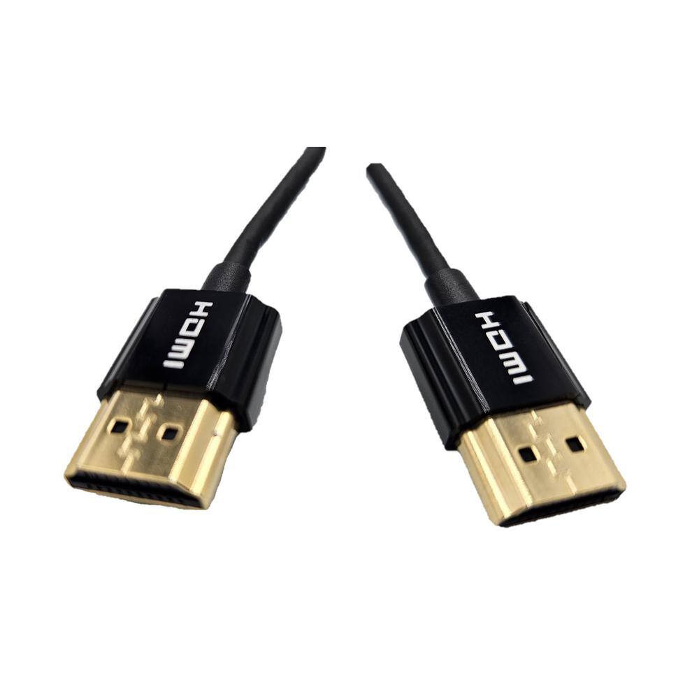 Micro Connectors Inc 6 ft. HDMI 4K Ultra HD Slim High Speed with Ethernet Cables Black (5-Pack) H2-06MAMASL-5