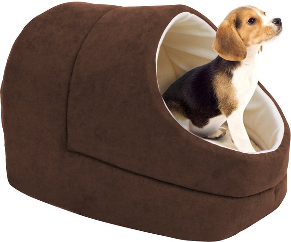 Jespet Cave Covered Cat and Dog Bed