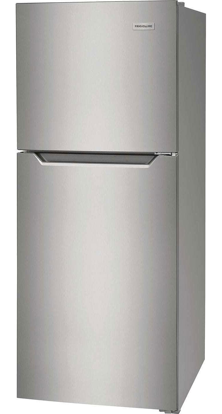 Frigidaire ADA 10.1 Cu. Ft. Brushed Steel Top Freezer Apartment-Size Refrigerator