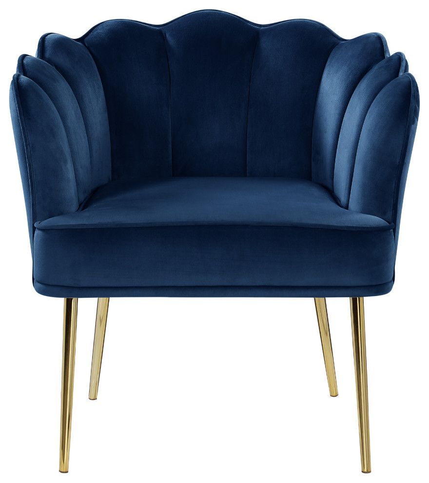 Jayleen Velvet Wide Barrel Chair   Midcentury   Armchairs And Accent Chairs   by Best Master Furniture  Houzz