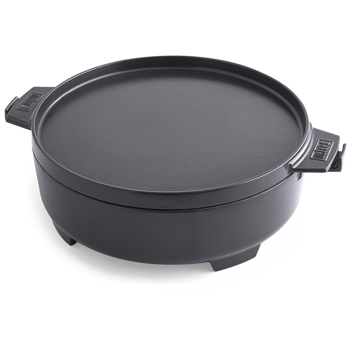 Weber 8859 Dutch Oven Duo 7.25-Quart Cast Iron Dutch Oven