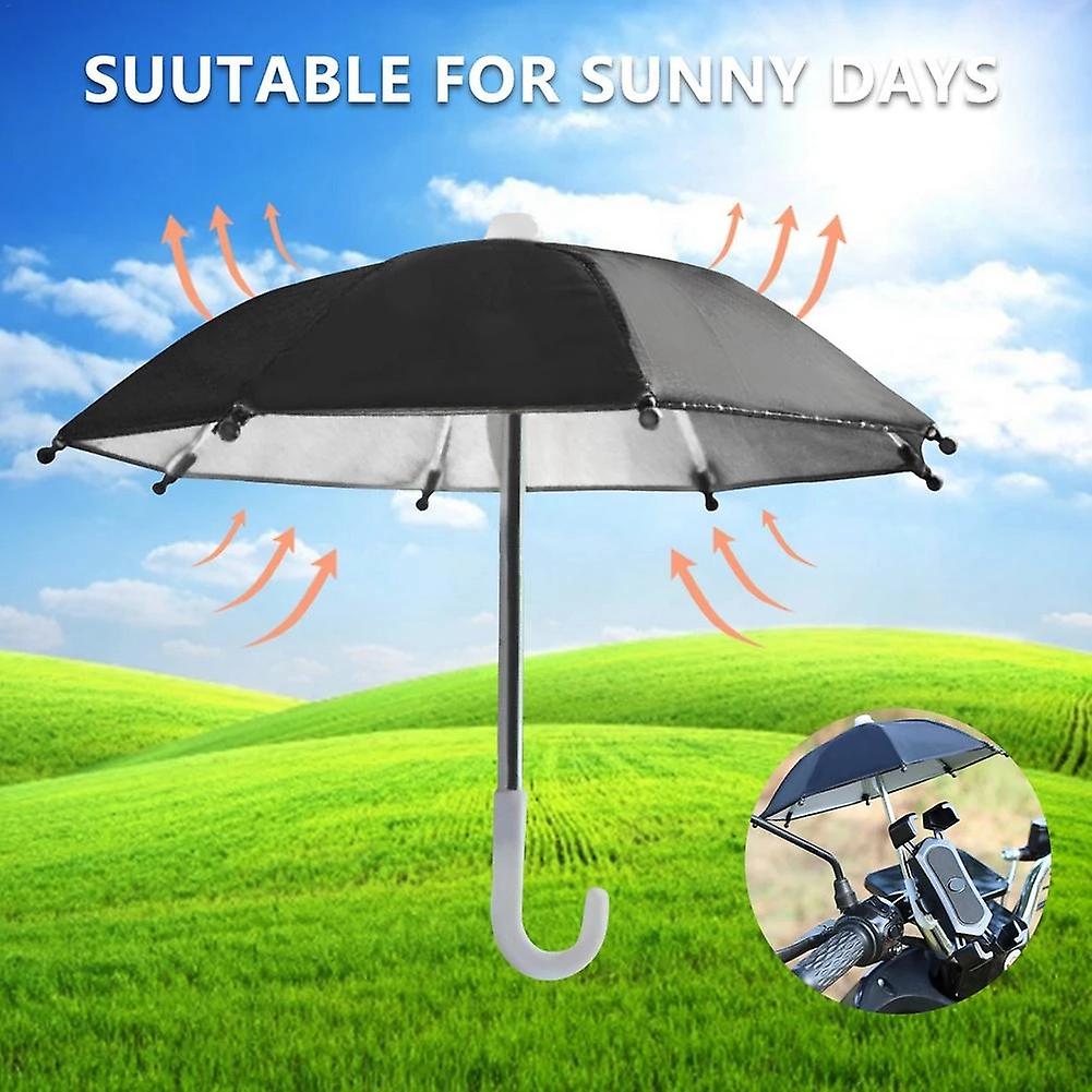 Mobile Phone Holder Umbrella Waterproof Uv Protection Mini Portable Mobile Phone Sunshade For Bicycle And Motorcycle Decoration Purple