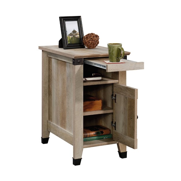 Carson Forge Side Table Lintel Oak Sauder