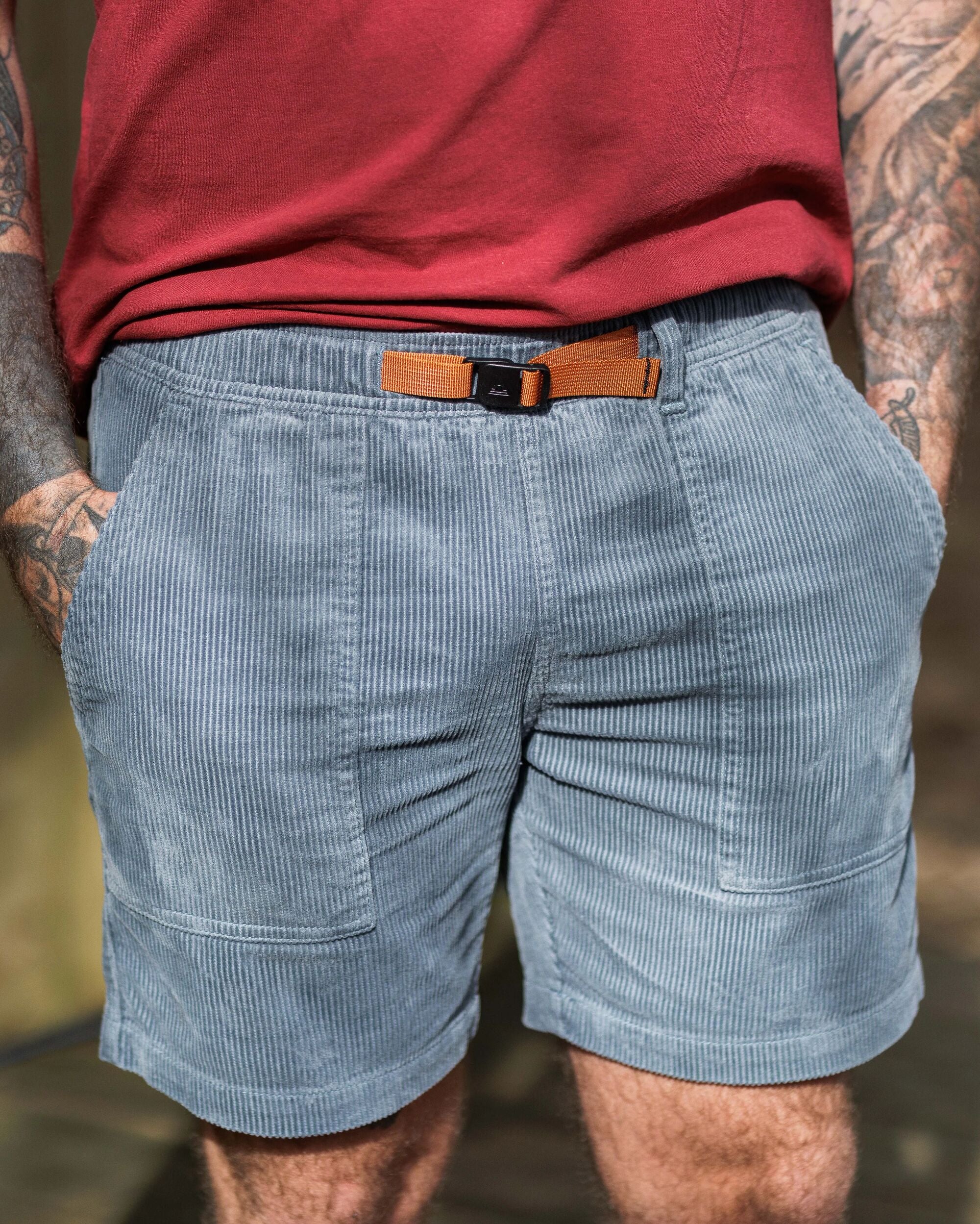 Topanga Cord Shorts - Storm Grey