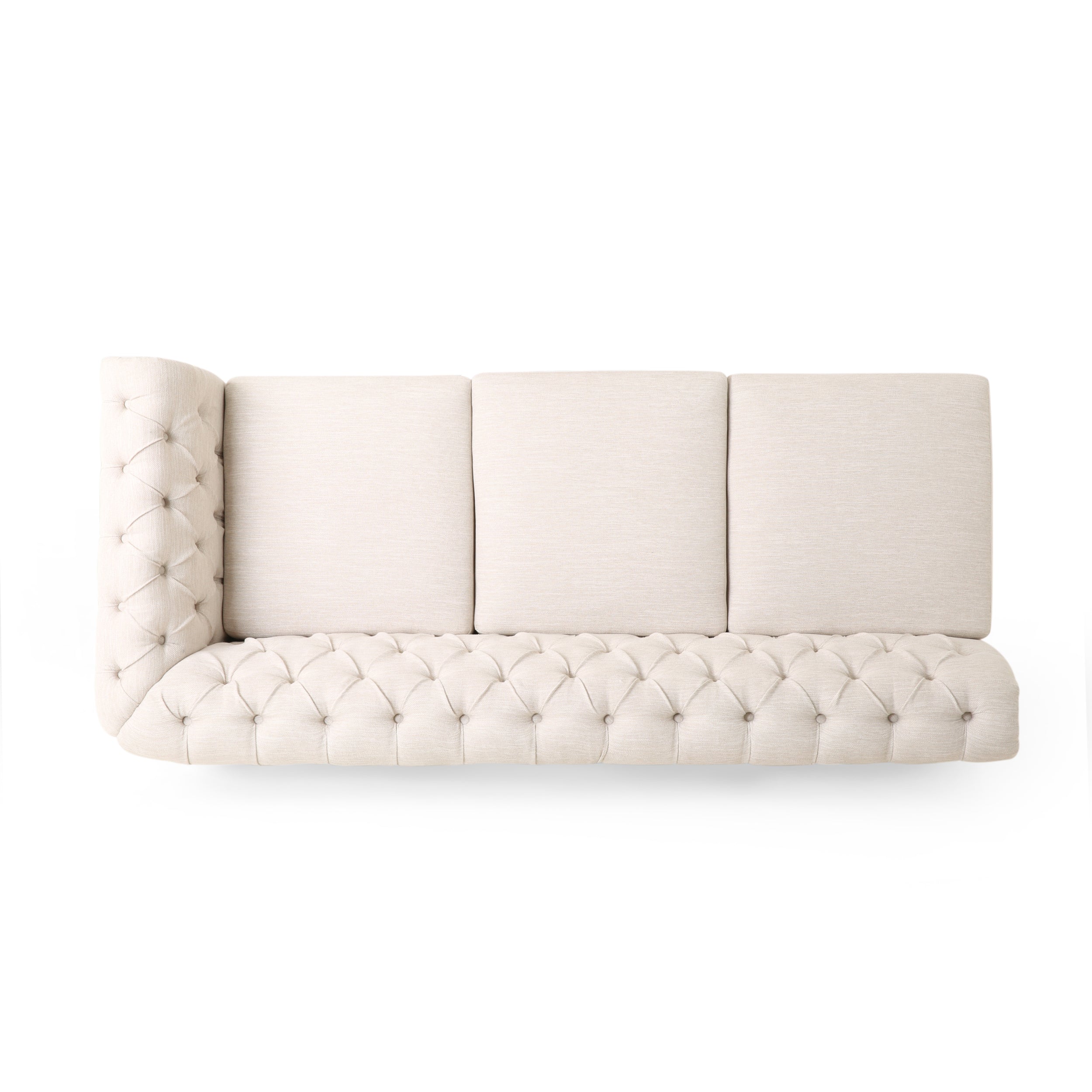 Kinzie Chesterfield Tufted 7 Seater Sectional Sofa with Nailhead Trim