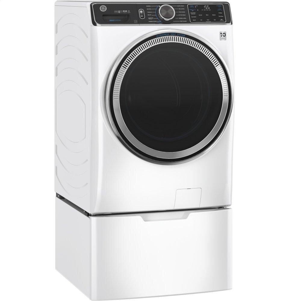 Ge Appliances GFW850SSNWW Ge® 5.0 Cu. Ft. Capacity Smart Front Load Energy Star® Steam Washer With Smartdispense™ Ultrafresh Vent System With Odorblock™ And Sanitize + Allergen